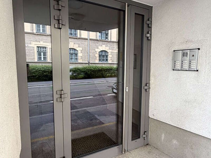 Detailansicht der Eingangstür